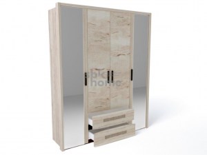 Мале Шкаф 4-х дверный с декоративным обкладом (SBK-Home)